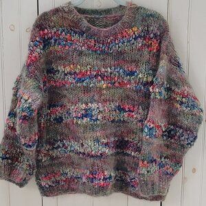 Handmade Colorful Wool Sweater